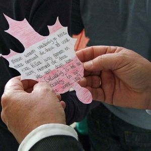 Een gedicht op een Canadees Maple leaf