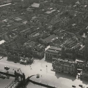 Luchtfoto uit 1938 van Kampen door de Fototechnische Dienst van de KLM.