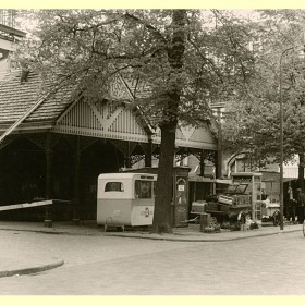 De Plantage, gezien vanaf de Oudestraat ter hoogte van de Melksteeg.