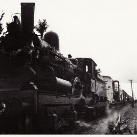 De eerste na-oorlogse trein